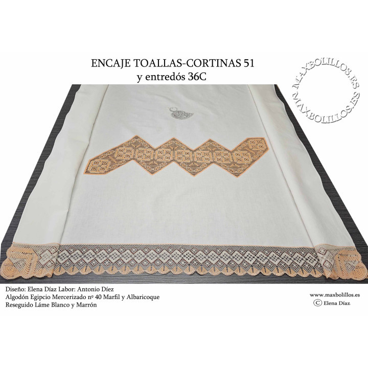 Patrón Toallas Cortinas 51A