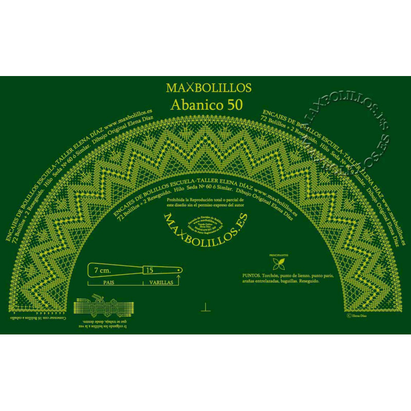 Patrón Abanico 50