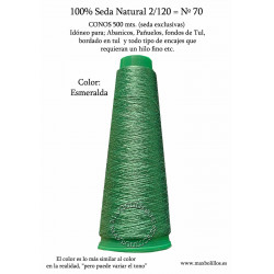 Seda Natural Nº70 Esmeralda