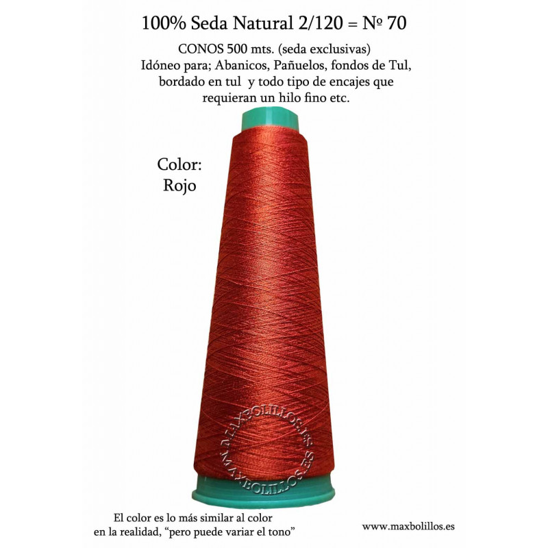 Seda Natural Nº70 Rojo