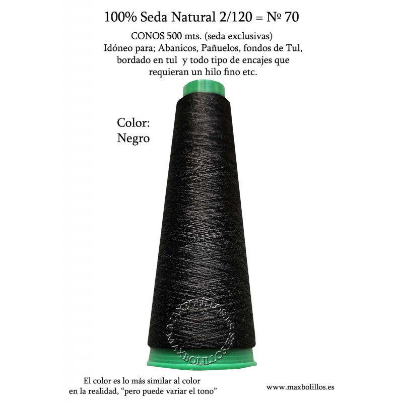 Seda Natural Nº70 Negro