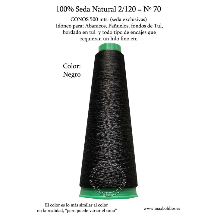 Seda Natural Nº70 Negro