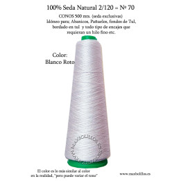 Seda Natural Nº70 Blanco Roto