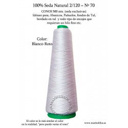 Seda Natural Nº70 Blanco Roto