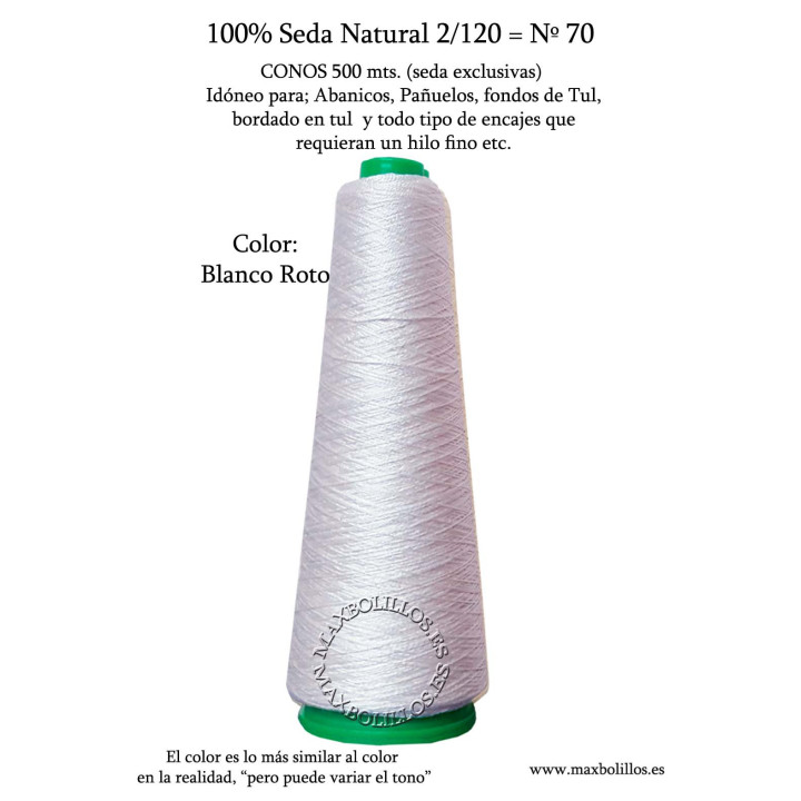 Seda Natural Nº70 Blanco Roto