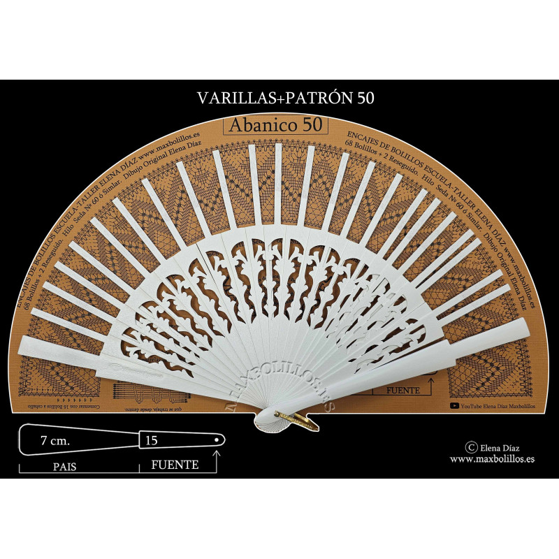 Varillas+Patrón 50 Blanco