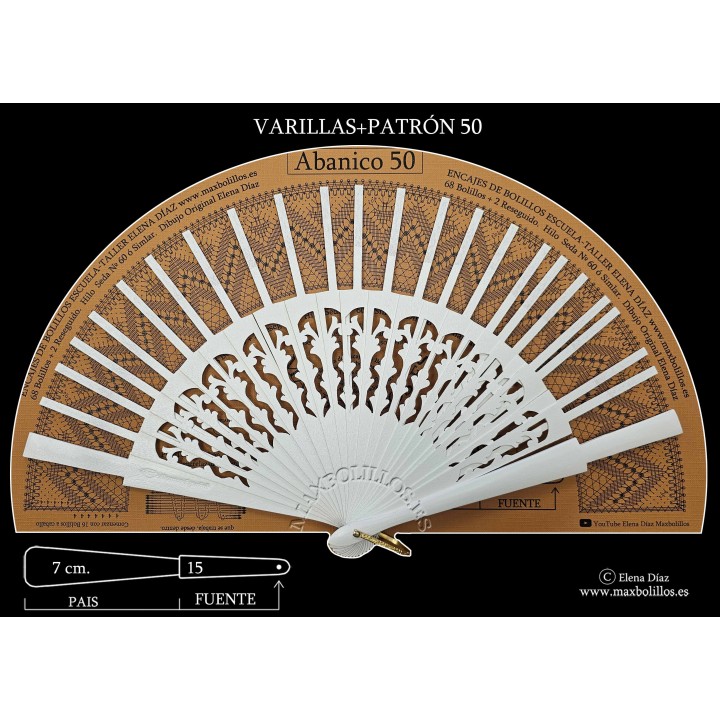 Varillas+Patrón 50 Blanco