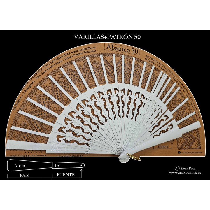 Varillas+Patrón 50 Blanco