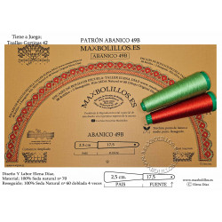 Varillas+Patrón 49B Madera Natural