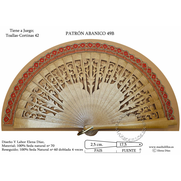Varillas+Patrón 49B Madera Natural