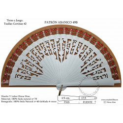 Varillas+Patrón 49B Madera Blanco