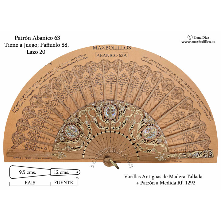Varillas Antiguas 1292 Madera con Vidrieras