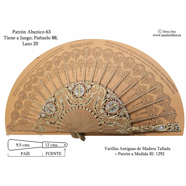 Varillas Antiguas 1292 Madera con Vidrieras