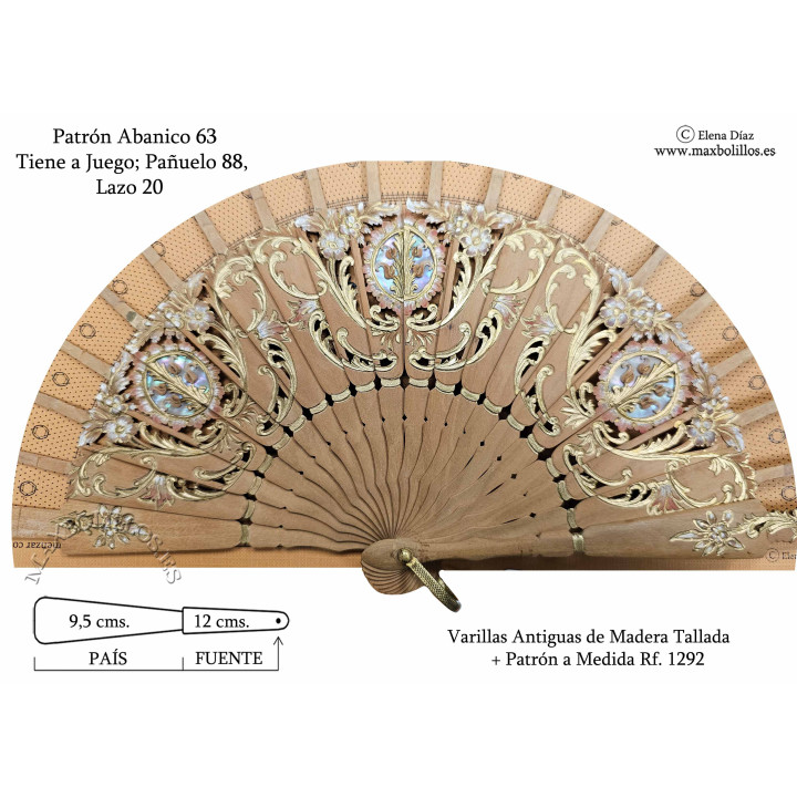 Varillas Antiguas 1292 Madera con Vidrieras