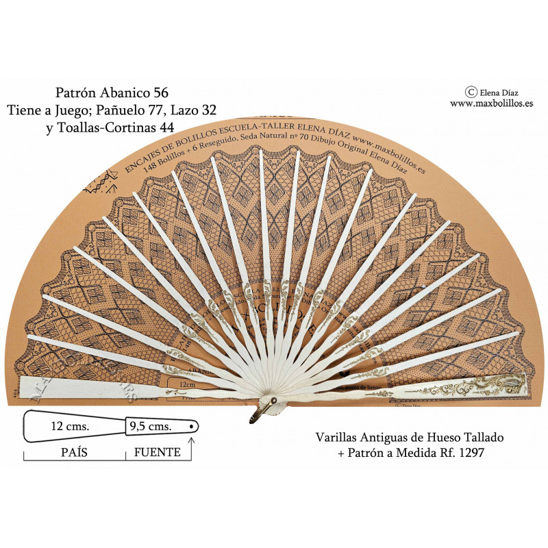 Varillas Antiguas 1297 Hueso Tallado