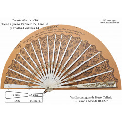 Varillas Antiguas 1297 Hueso Tallado