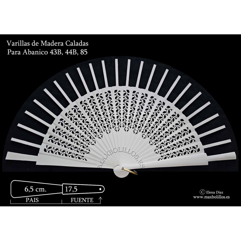 Varillas Rf. 43B-44B-85 Madera Blanco