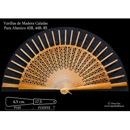 Rf. 43B-44B-85 Varilla  Madera Natural