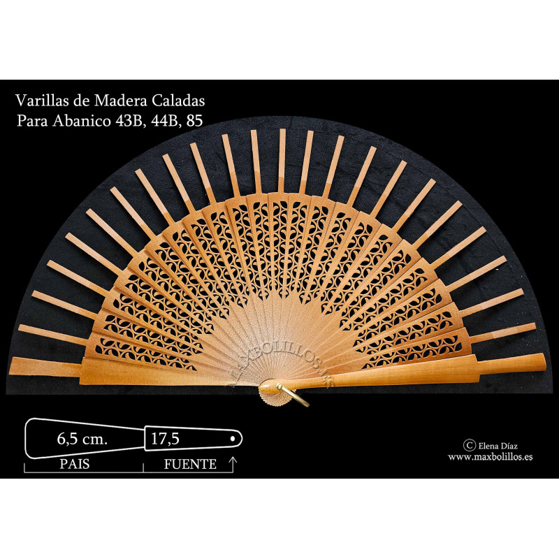 Varillas Rf. 43B-44B-85 Madera Natural