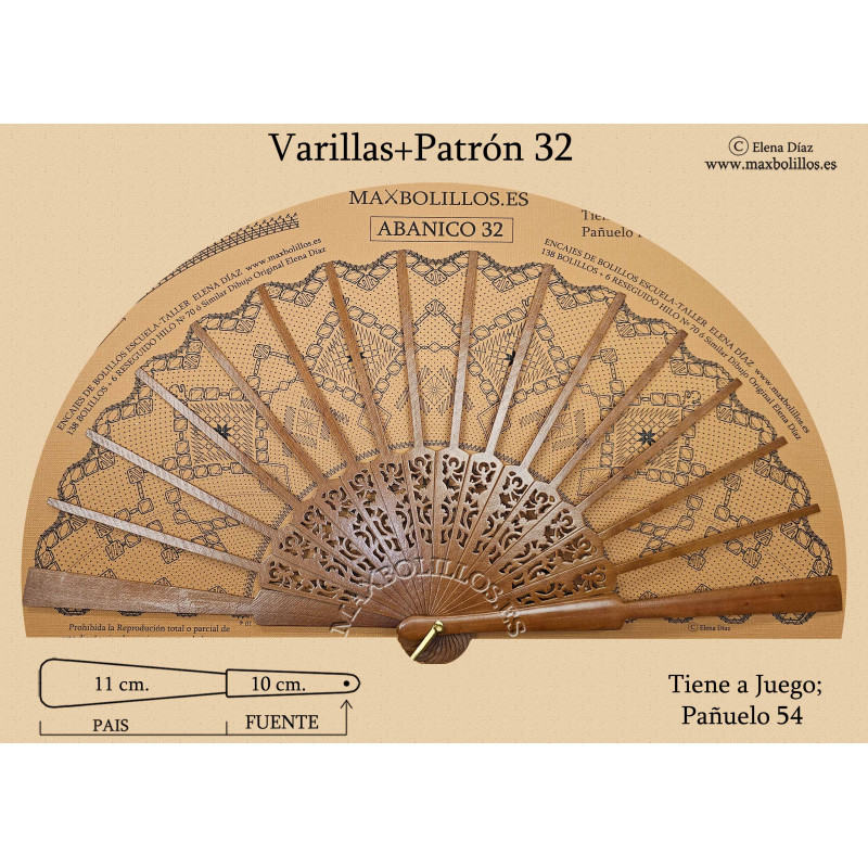 Varillas+Patrón 32 Natural