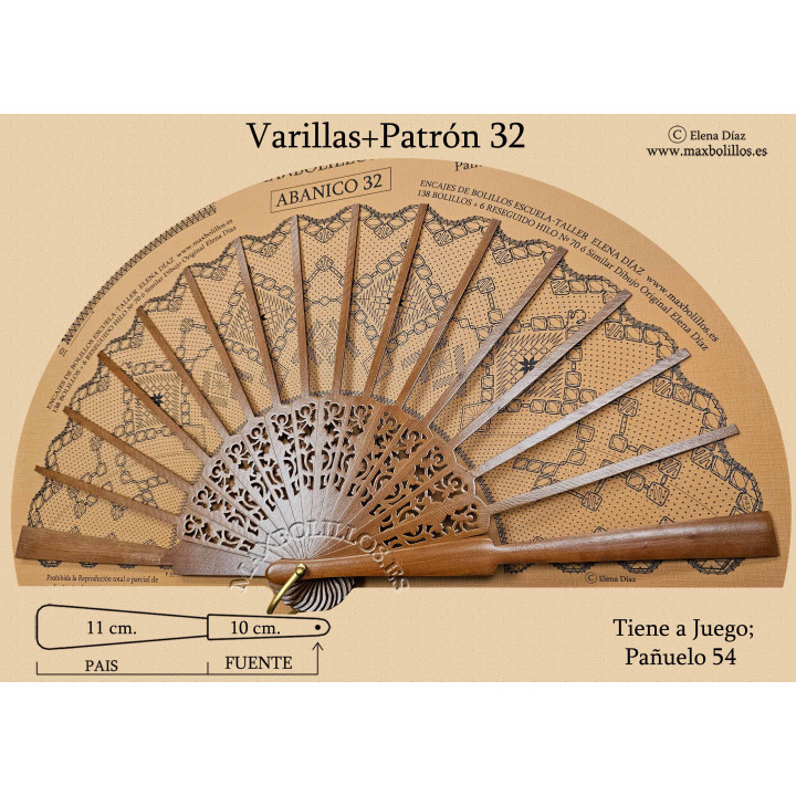 Varillas+Patrón 32 Natural