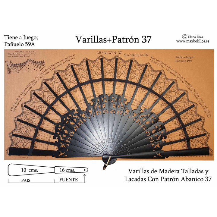 Varillas+Patrón 37 Negro