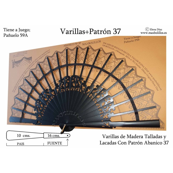 Varillas+Patrón 37 Negro