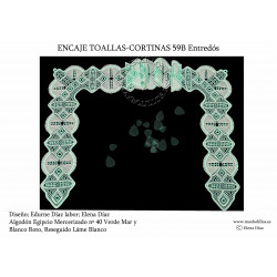 Patrón Toallas Cortinas 59B entredós