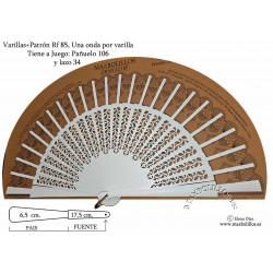 Varillas+Patrón 85 Madera Blanca