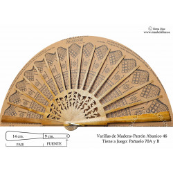 Varillas+Patrón 46 Madera Natual