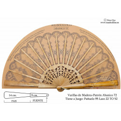 Varillas+Patrón 72 Madera Natural