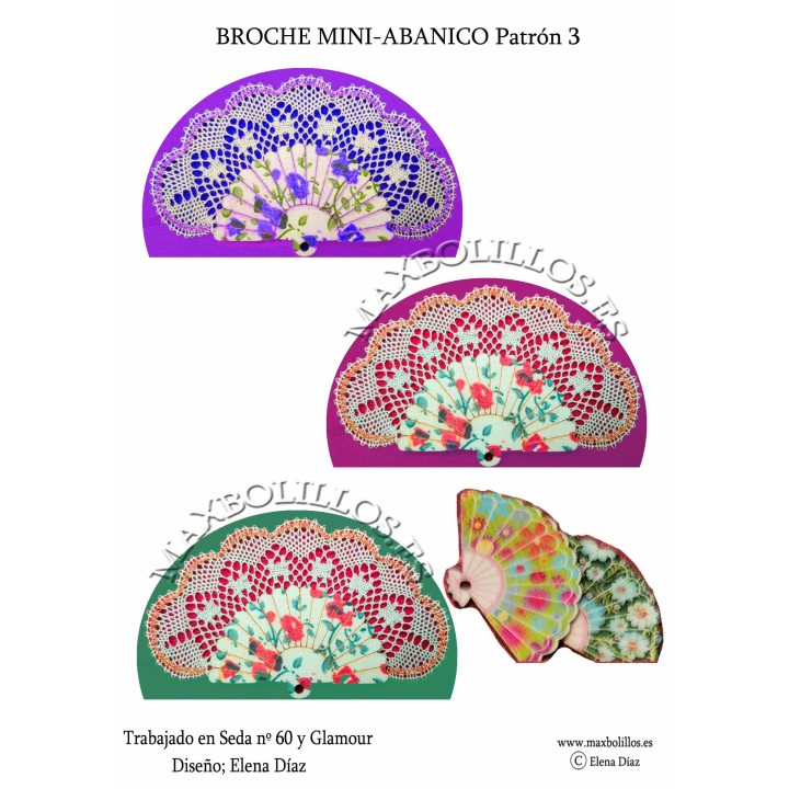 Broche Abanico + Patrón 3