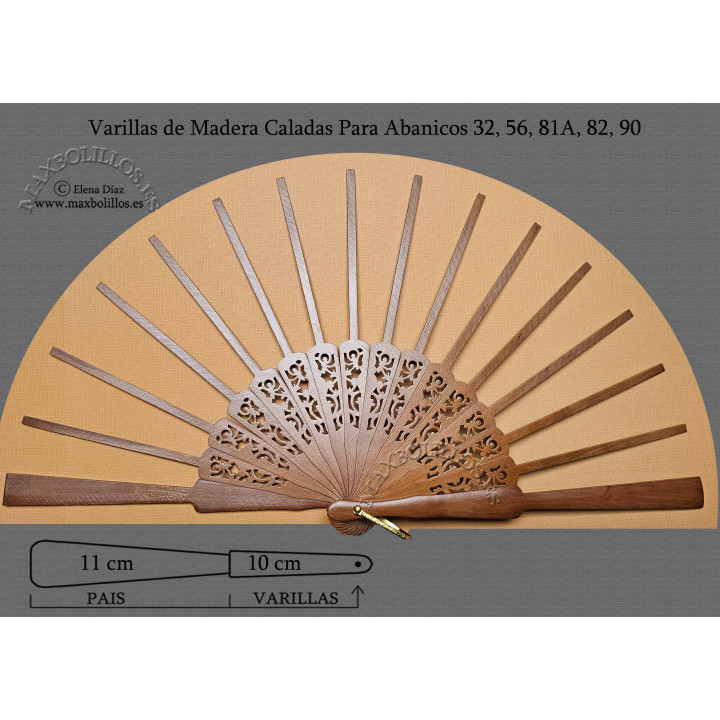 Rf. 32, 56, 81A, 82, 90 Varillas Madera Natural