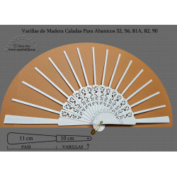 Rf. 32, 56, 81A, 82, 90 Varillas Madera Blanco