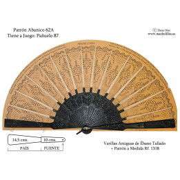 Varillas Antiguas 1318 Ébano Tallado