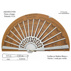 Varillas+Patrón 91B Blanco Madera