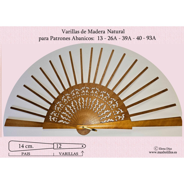 Rf. 13-26A-39A-40-93A Varillas Madera  Avellana