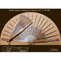 Rf. 42-71-74-93B Varillas Madera Natural