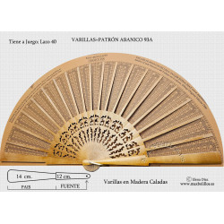 Varillas+Patrón 93A Madera Natural