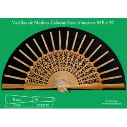 Rf. 94B y 97 Varillas Madera Natural