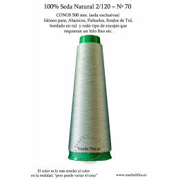Seda Natural Nº70 Verde Nácar