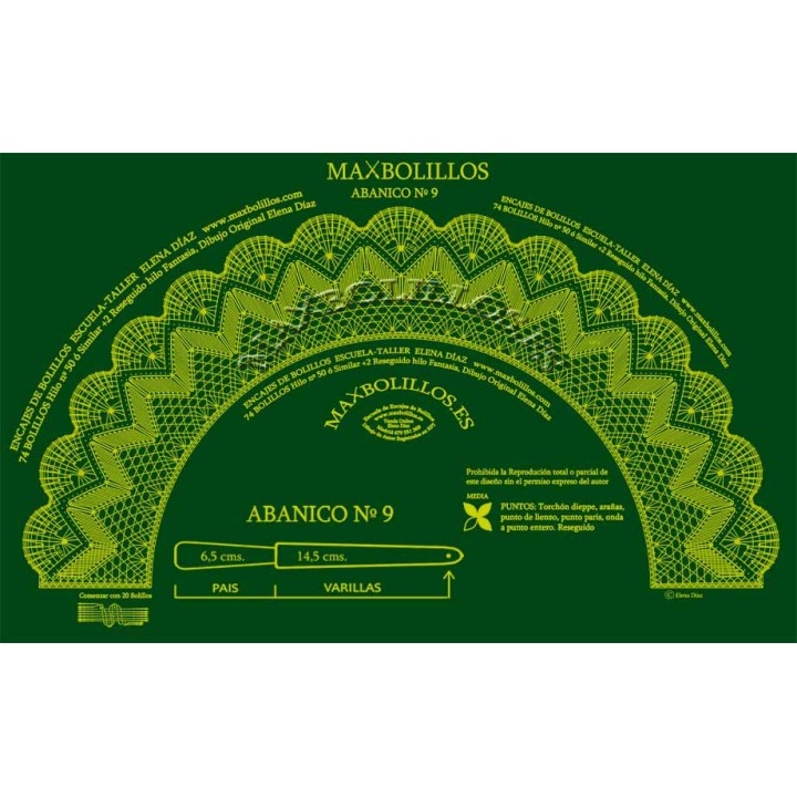 Varillas+Patrón 9 Blanco