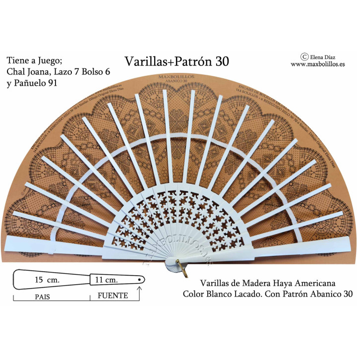 Varillas+Patrón 30 Blanco