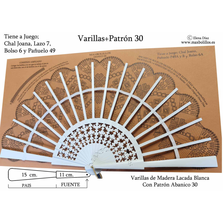 Varillas+Patrón 30 Blanco