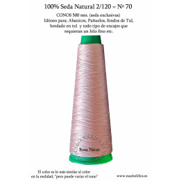Seda Natural Nº70 Rosa Nácar