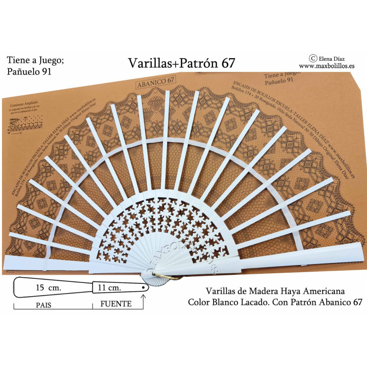 Varillas+Patrón 67 Blanco