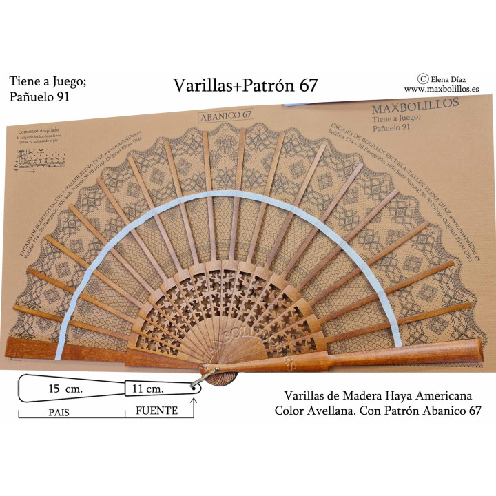 Varillas+Patrón 67 Haya
