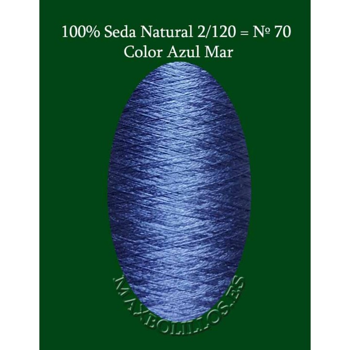 Seda Natural Nº70 Azul Mar