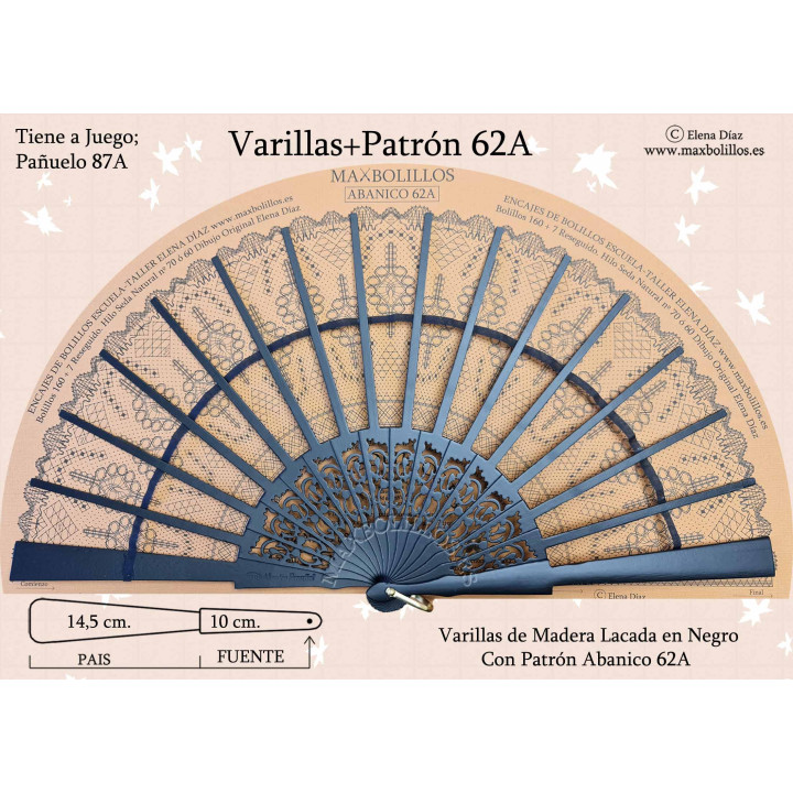 Varillas+Patrón 62A Negro