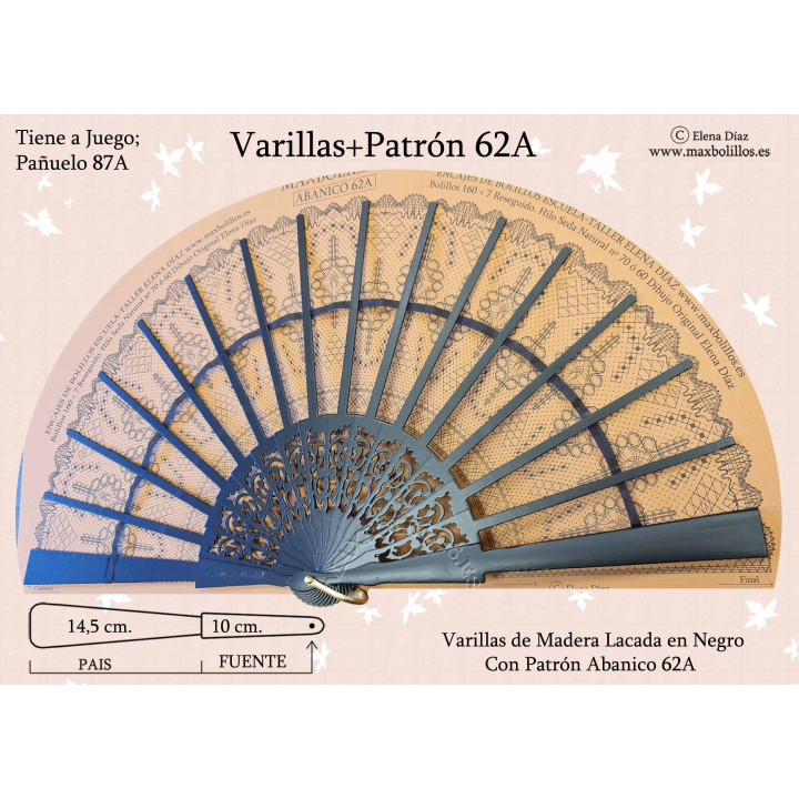 Varillas+Patrón 62A Negro